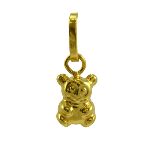 9ct Gold Tiny Hollow Teddy Charm