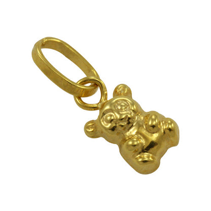 9ct Gold Tiny Hollow Teddy Charm