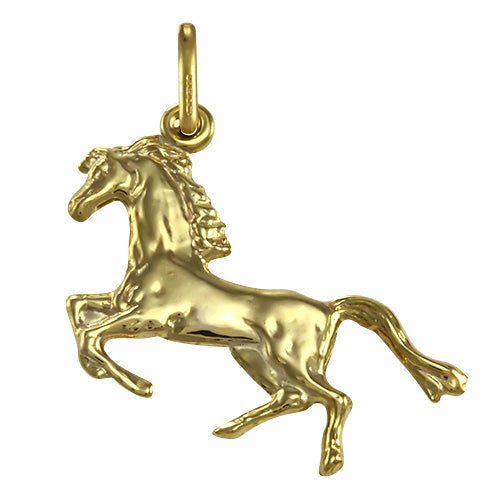 9ct Gold Rearing Horse Charm