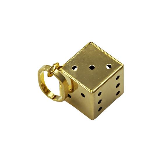 9ct Small Gold Dice Charm