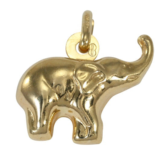 9ct Gold Hollow Elephant Charm