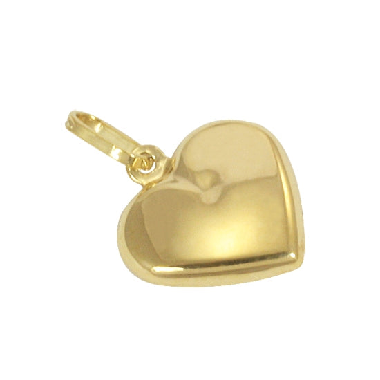 9ct Yellow Gold Hollow Heart Charm