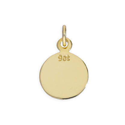 9ct Gold Small Round Saint Christopher Pendant