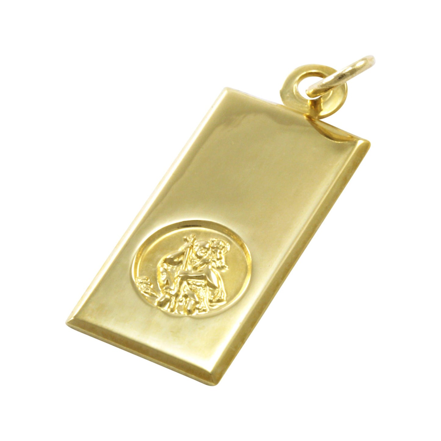 9ct Gold Modern Saint Christopher Pendant