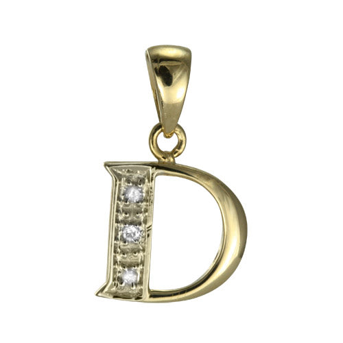 9ct Gold & Diamond Alphabet Letter Charm A - Z