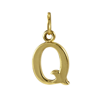 9ct Gold Letter Alphabet Charm A - Z