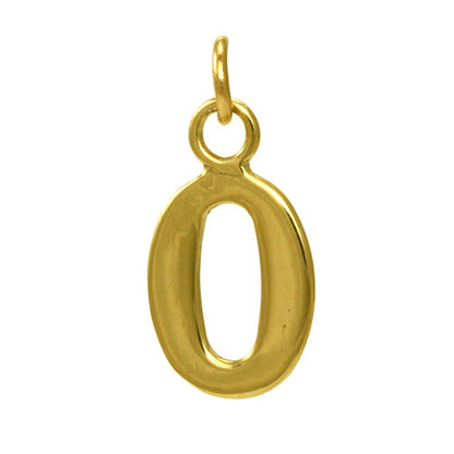 9ct Gold Number Charm 0 - 9