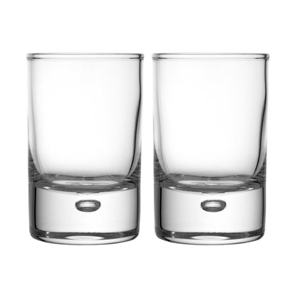Bubble Base Double Shot Glasses set x 2