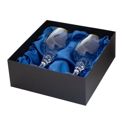 Pair of Engravable Red Wine Glasses