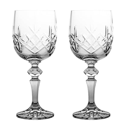 Pair of Red Wine Glasses